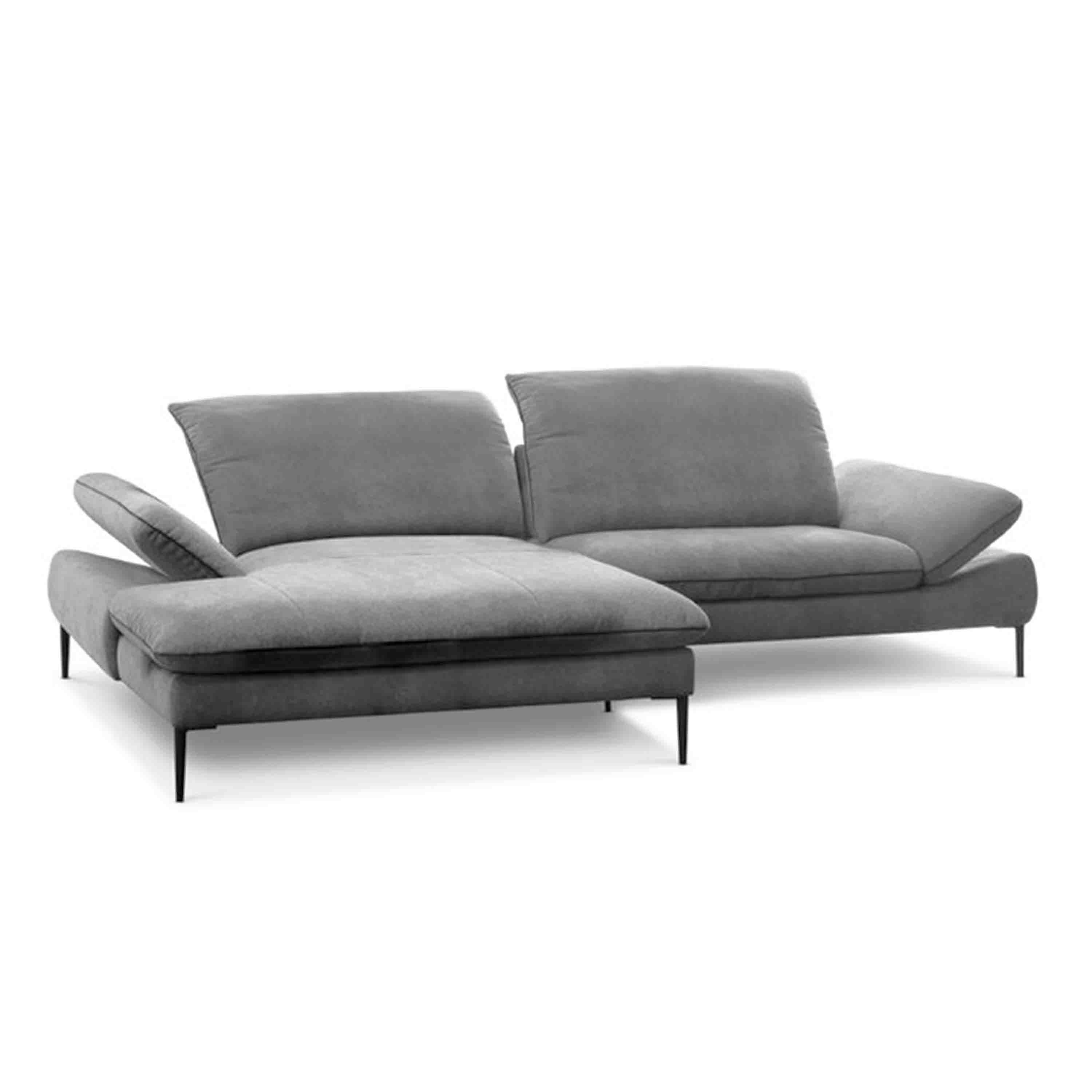Willi Schillig Sofa Enjoy and More Longchair Links Grau