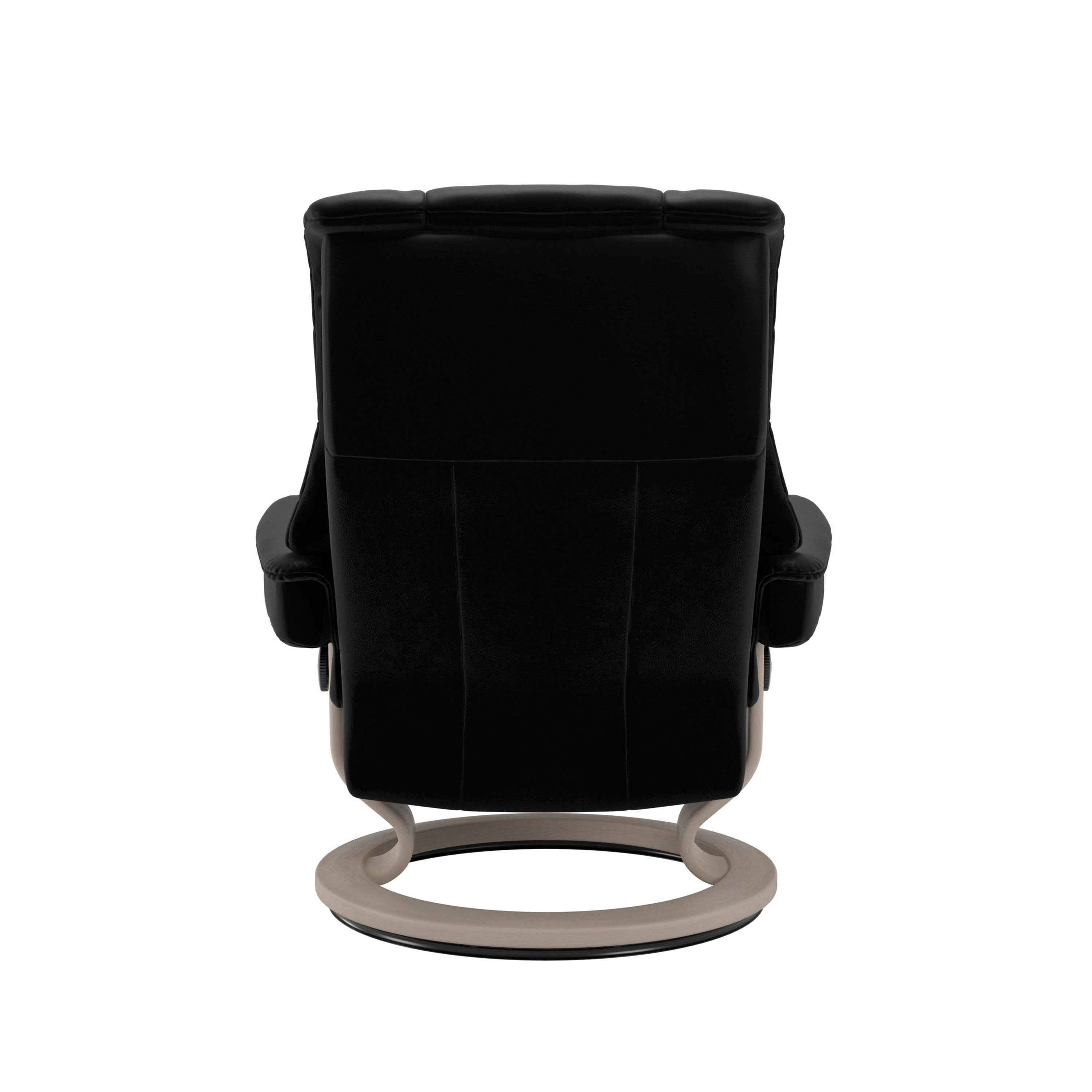 Stressless Mayfair Classic Sessel mit Hocker M Leder Batick Black Whitewash 