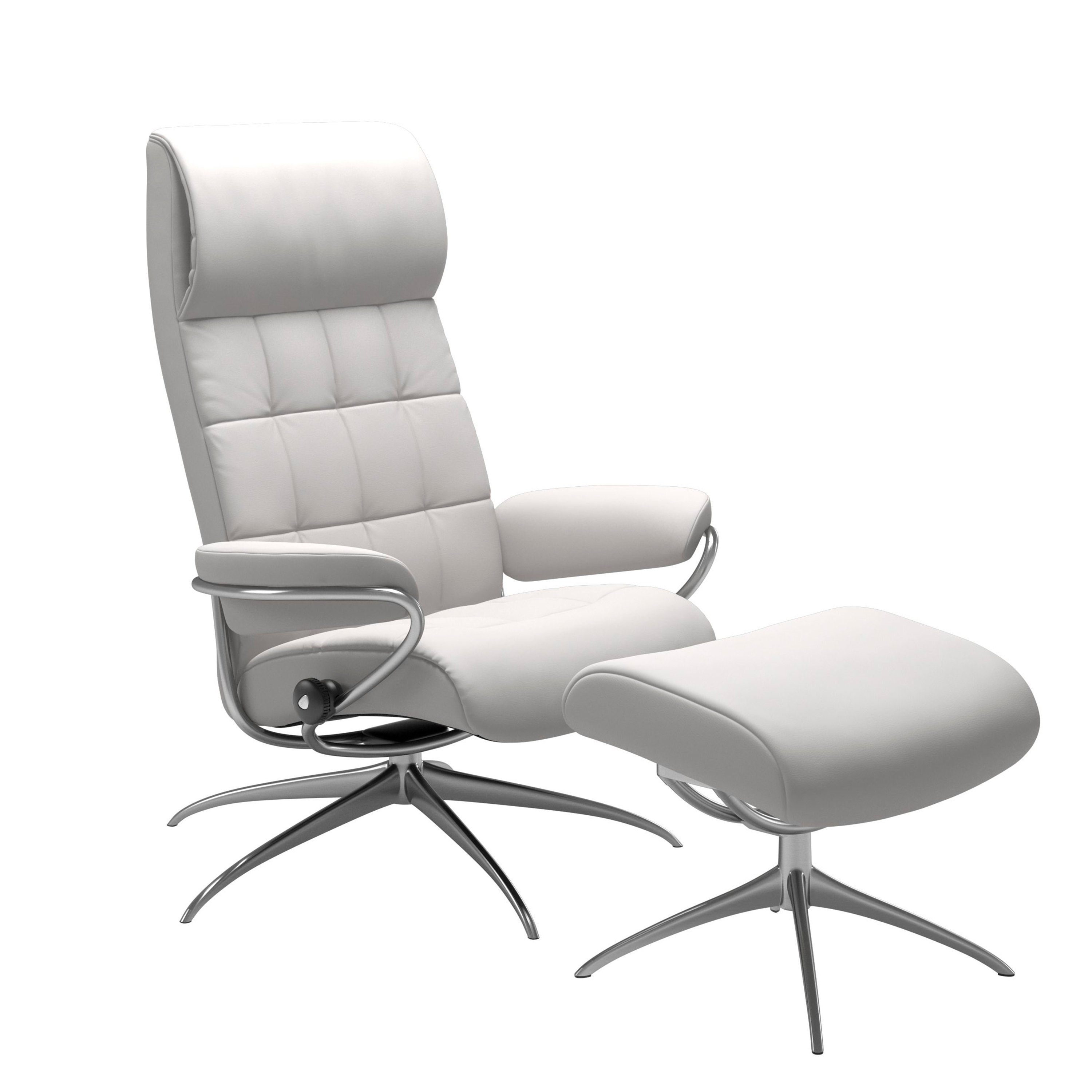 Stressless London High Back M Leder Batick Snow Chrom