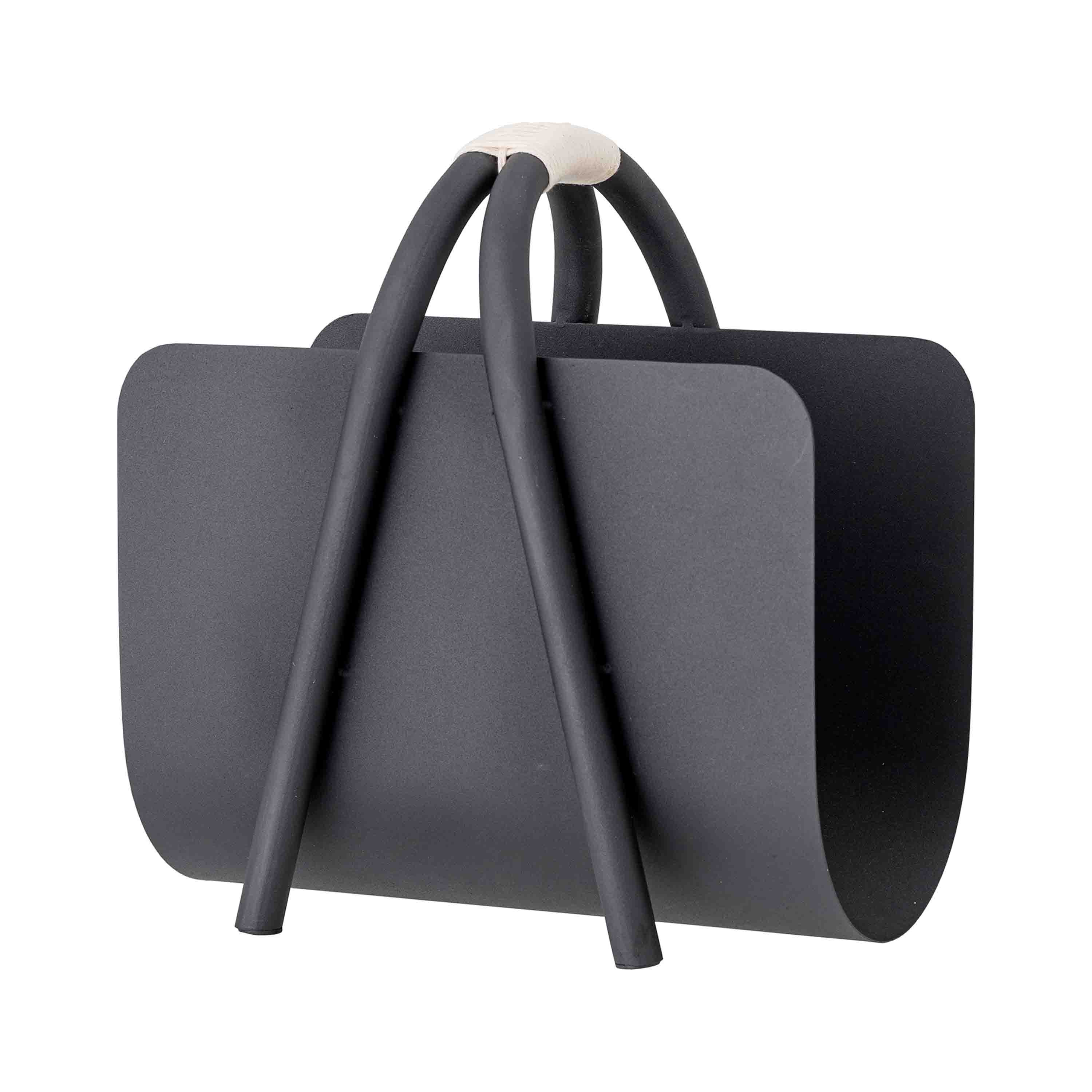 Bloomingville Magazinhalter Eton Schwarz
