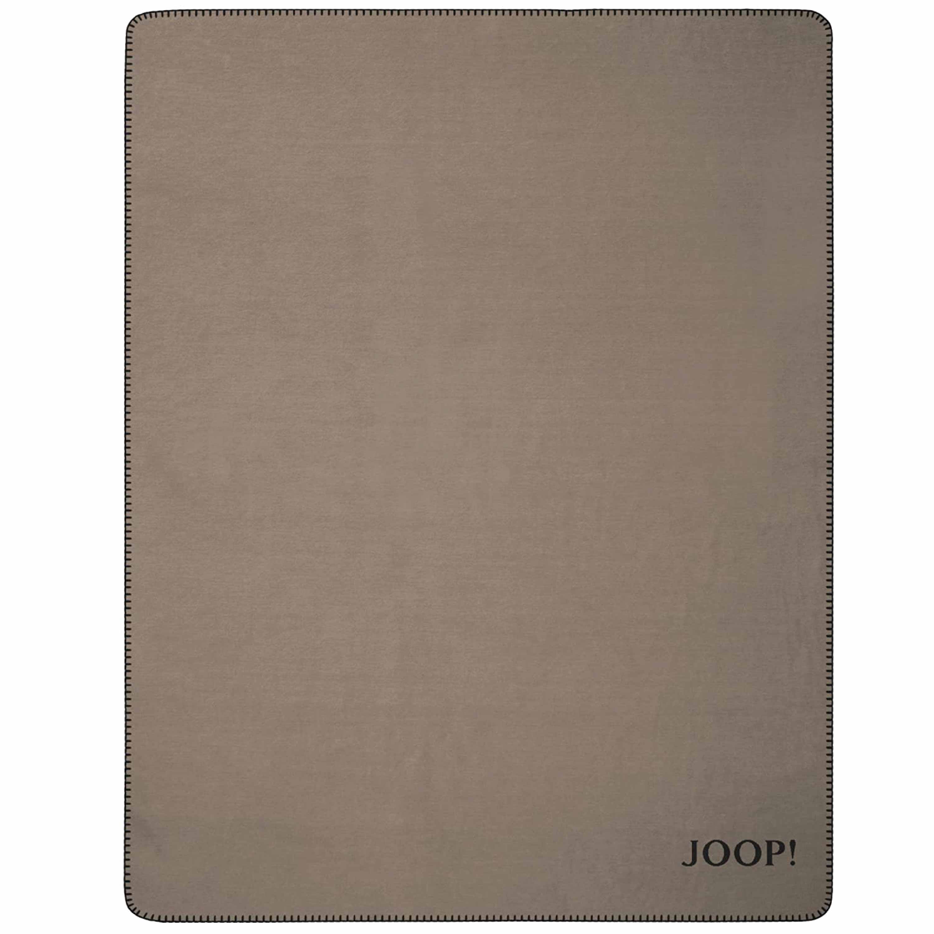 Joop! Wohndecke Uni Doubleface 150x200 cm Taupe Anthrazit