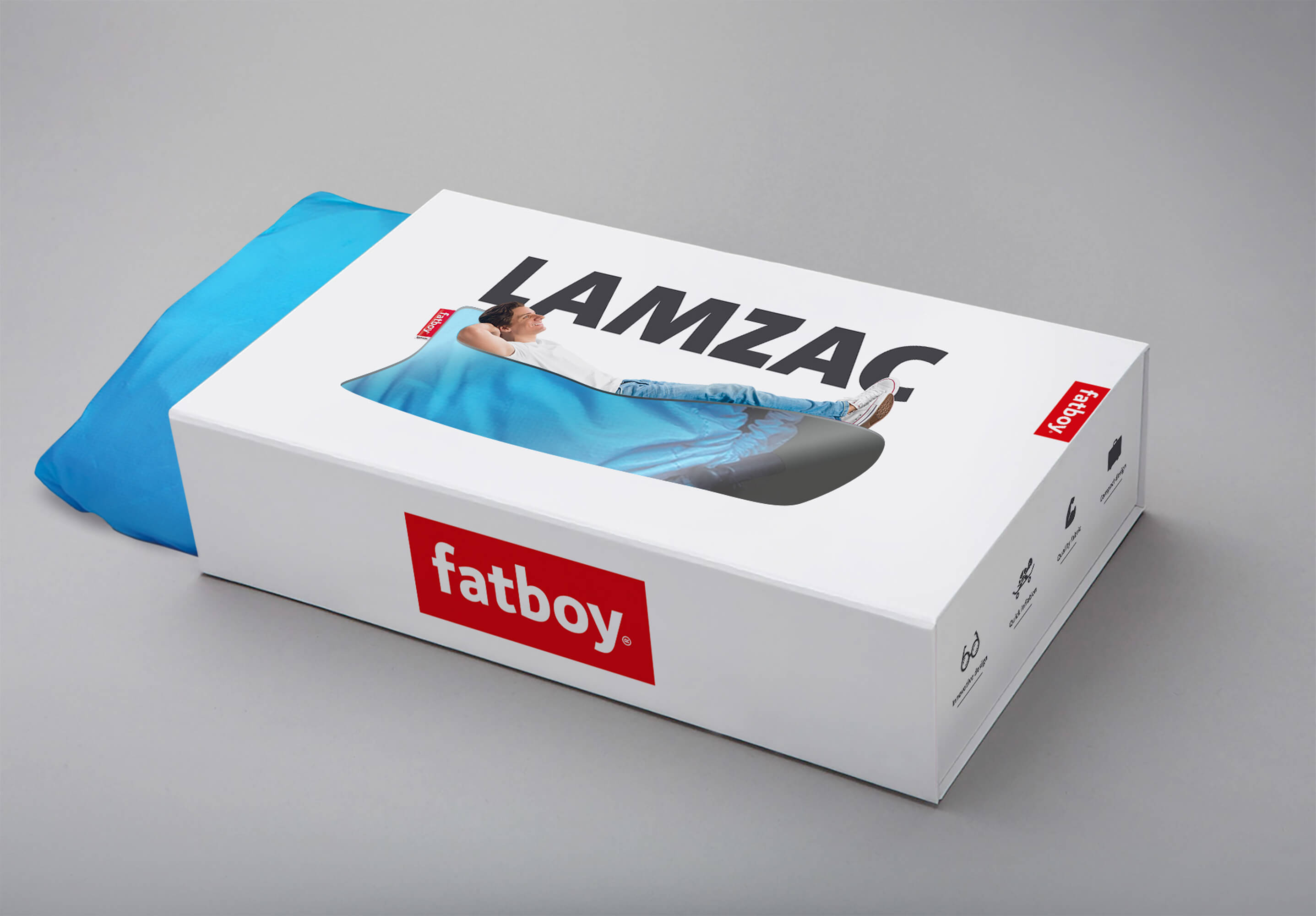 fatboy Aufblasbares Luftsofa Lamzac 3 Sky Blue