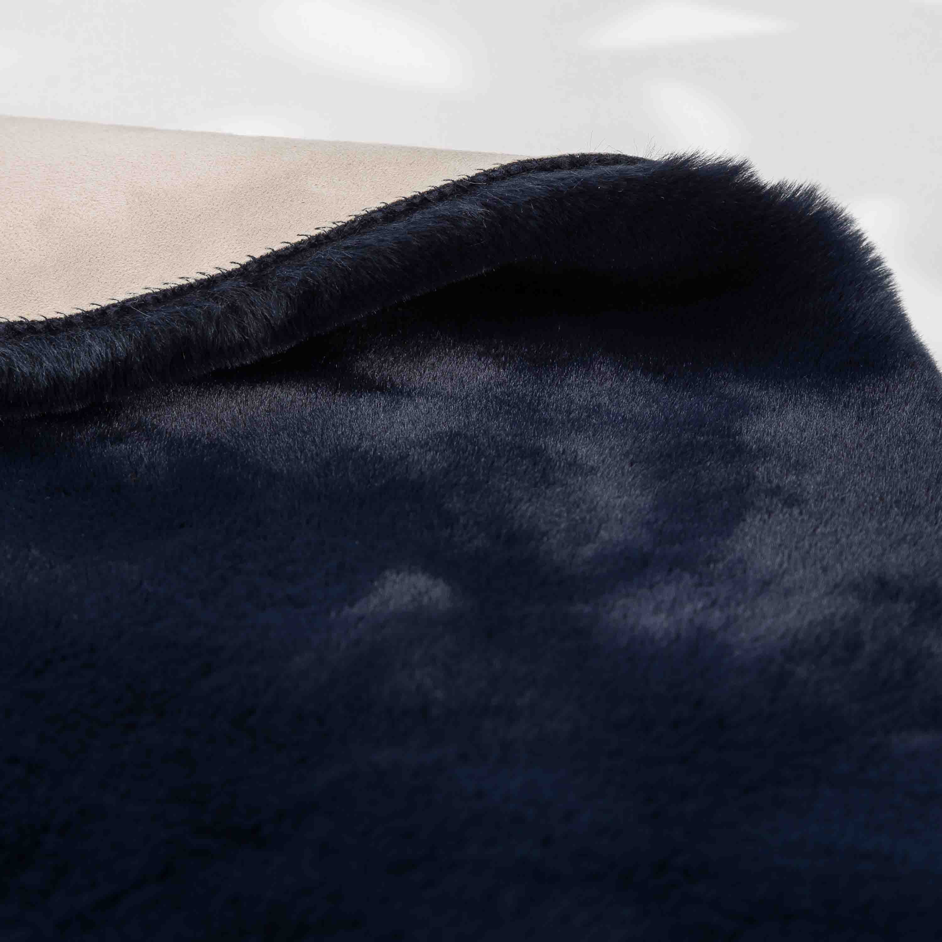 Schöner Wohnen Kollektion Teppich Tender 120 cm Rund Nachtblau