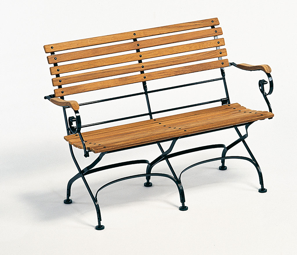 Weishäupl Gartenbank Classic 2-Sitzer 113x59x84 cm Dunkelgrün