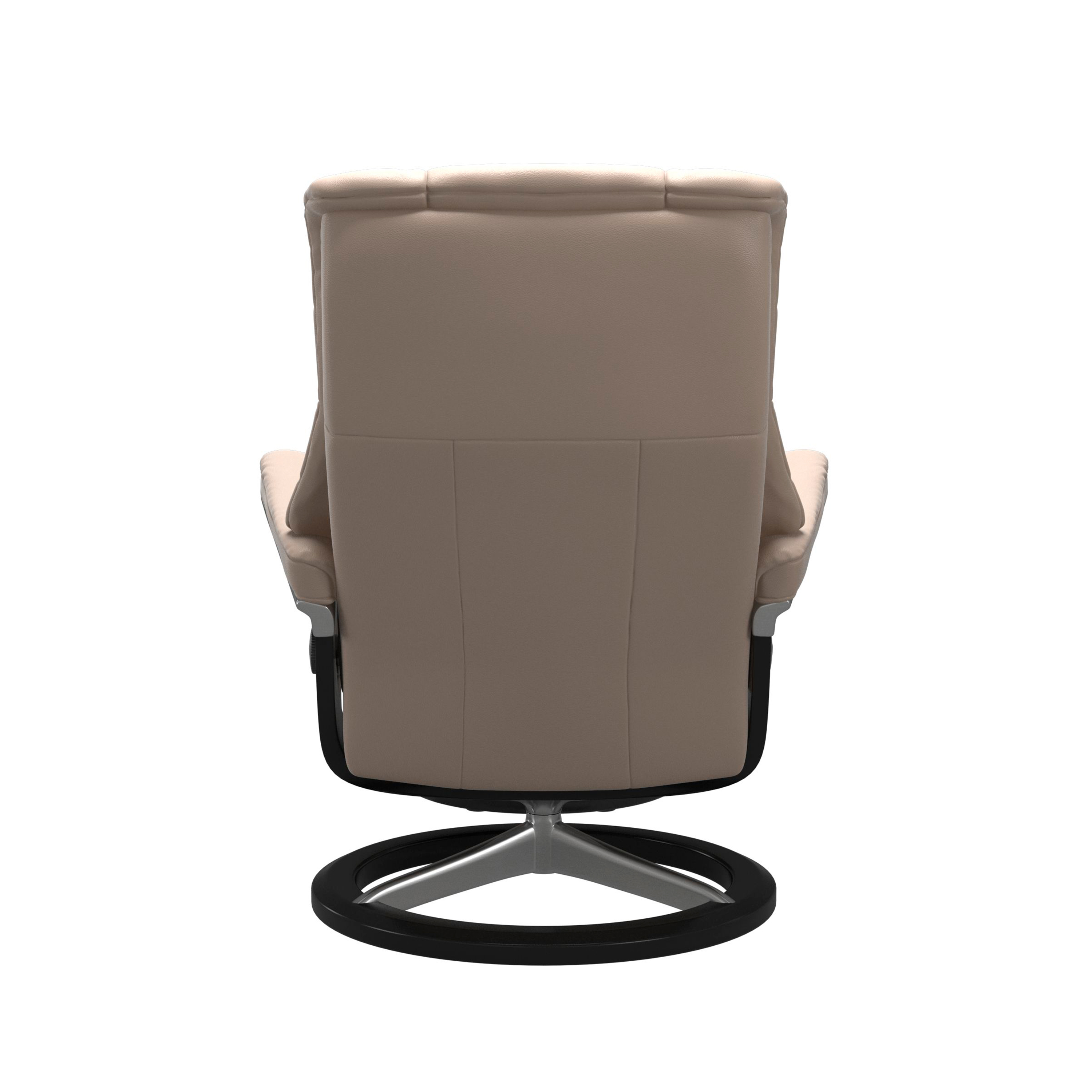 Stressless Mayfair Signature Sessel mit Hocker M Leder Cori Vanilla Schwarz Chrom
