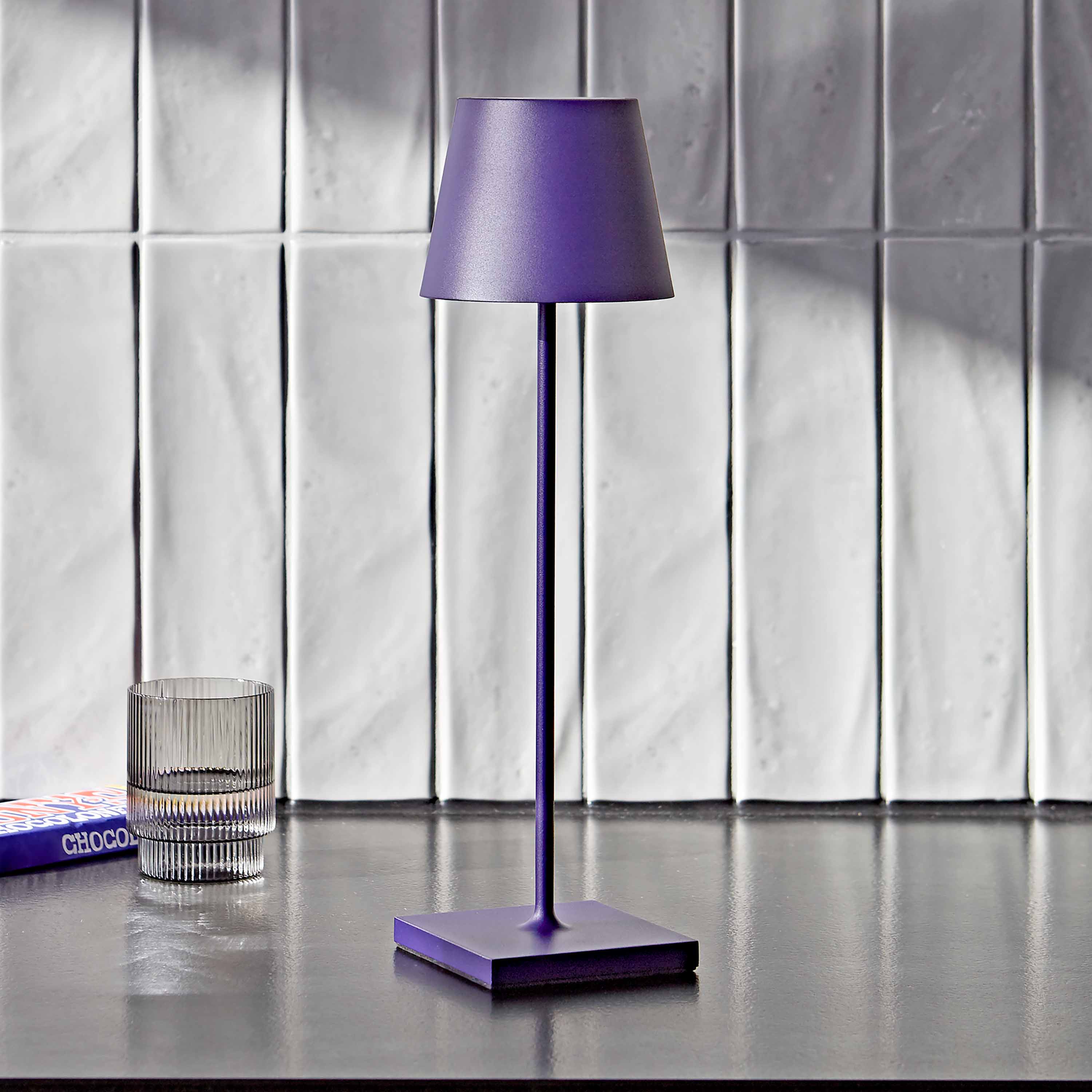Sigor Tischleuchte Nuindie 38cm Rund Pflaumenblau Sigor Tischleuchte Nuindie 38cm Rund Pflaumenblau