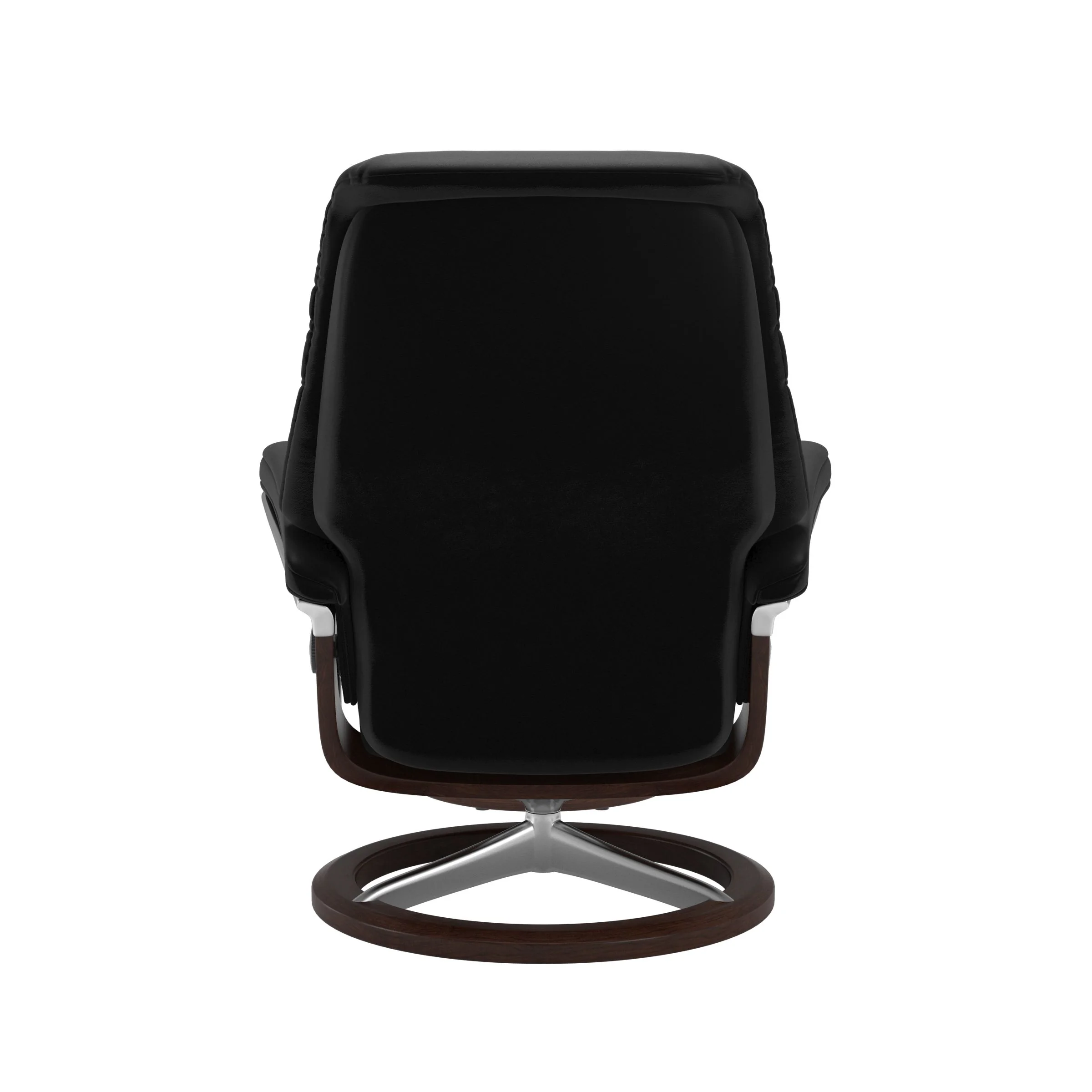 Stressless Sunrise Signature Sessel mit Hocker M Leder Batick Black Braun Chrom