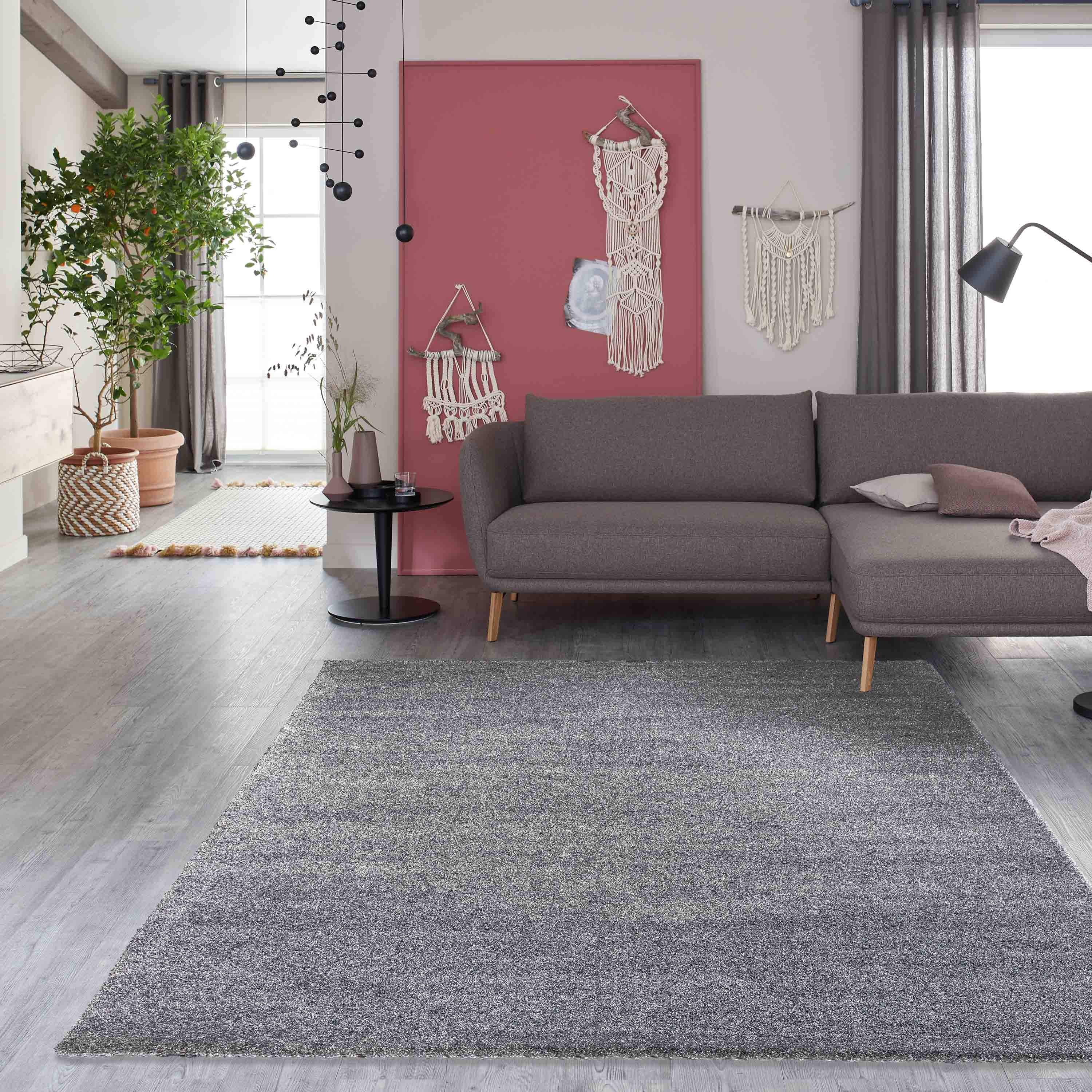 Schöner Wohnen Kollektion Teppich Pure 133x190 cm Silber Schöner Wohnen Kollektion Teppich Pure 133x190 cm Silber