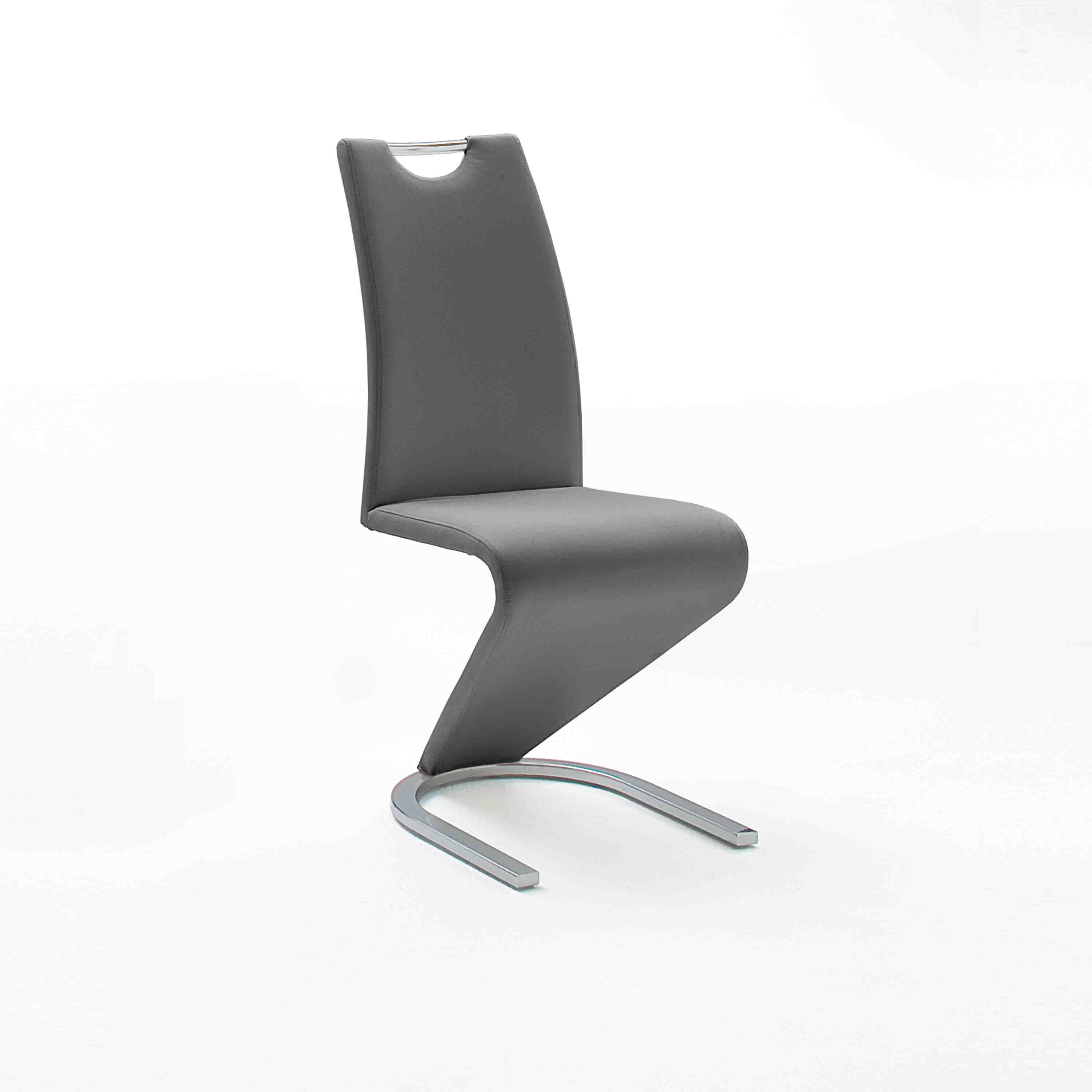 MCA Furniture Schwingstuhl Amado 2er-Set mit Griffloch Grau