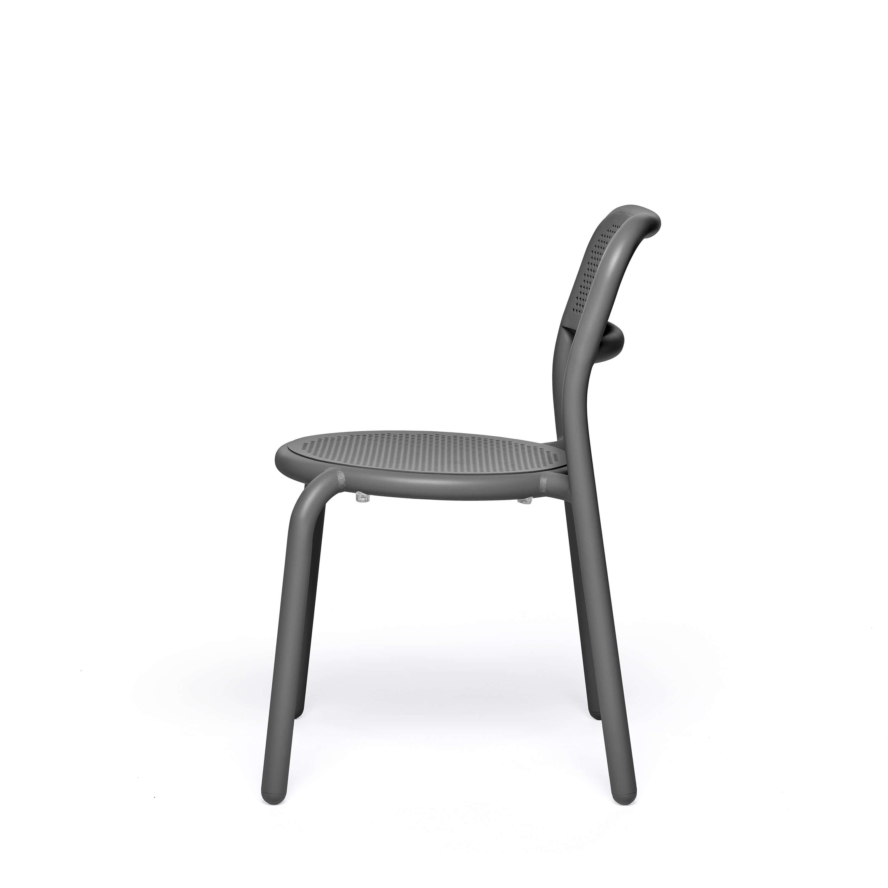 fatboy Gartenstuhl Toni Chair 4er-Set Anthrazit