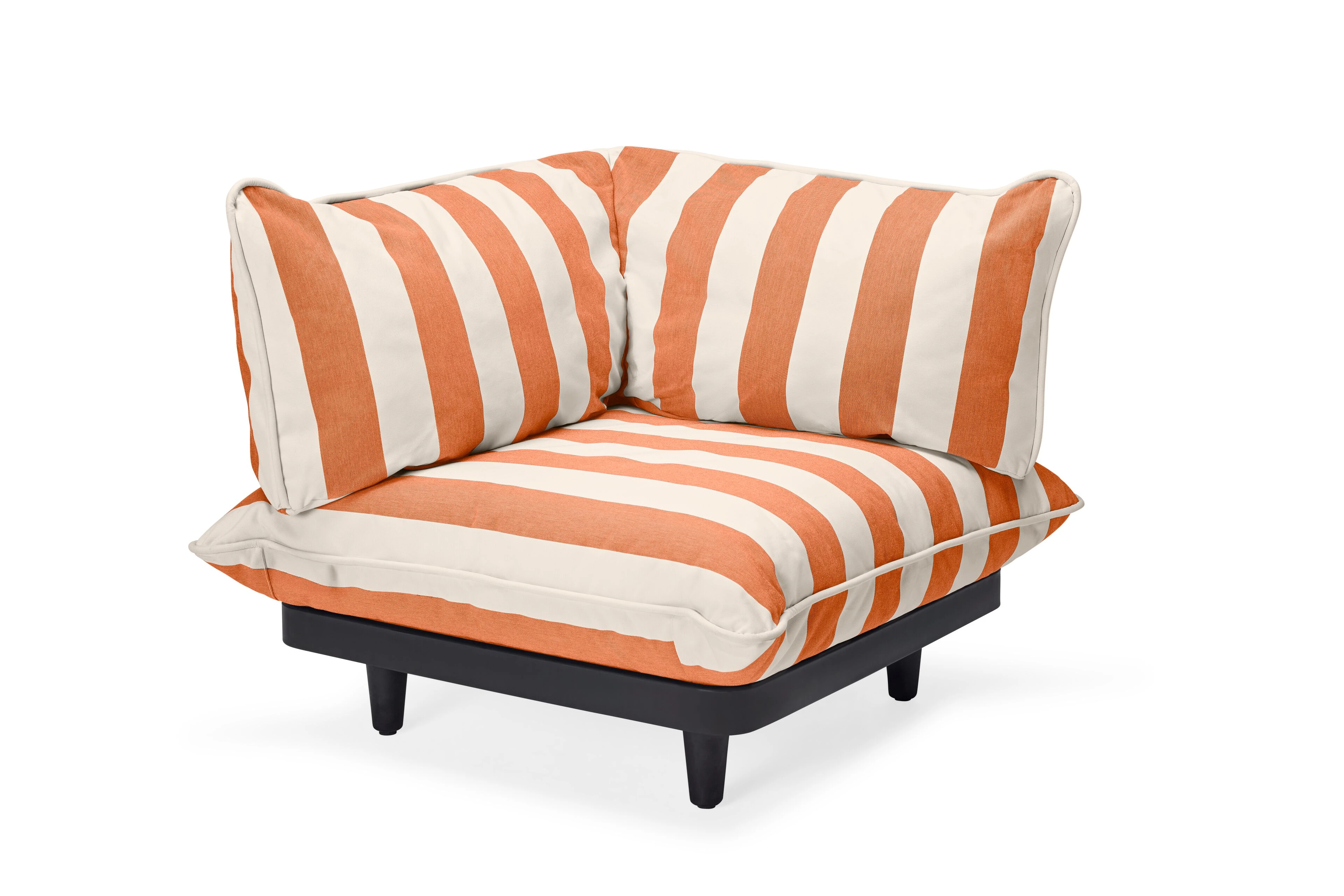 fatboy lounge_set Paletti Corner Seat Right Stripe Orange Creme