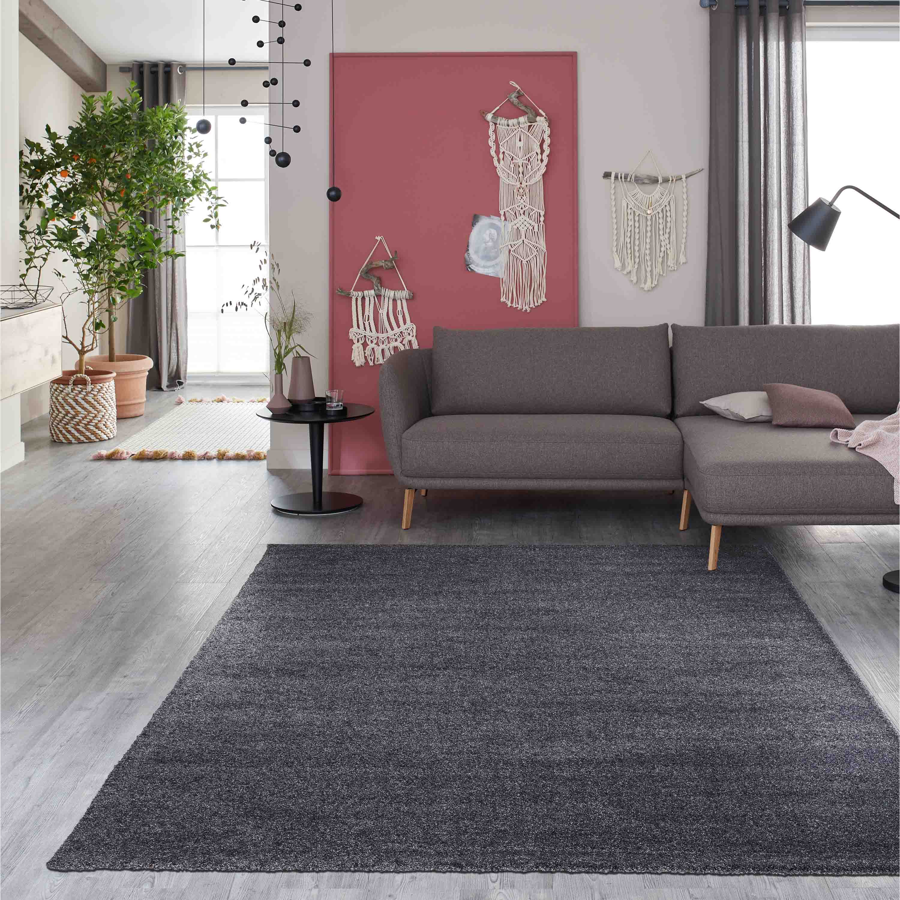 Schöner Wohnen Kollektion Teppich Pure 133x190 cm Anthrazit Schöner Wohnen Kollektion Teppich Pure 133x190 cm Anthrazit
