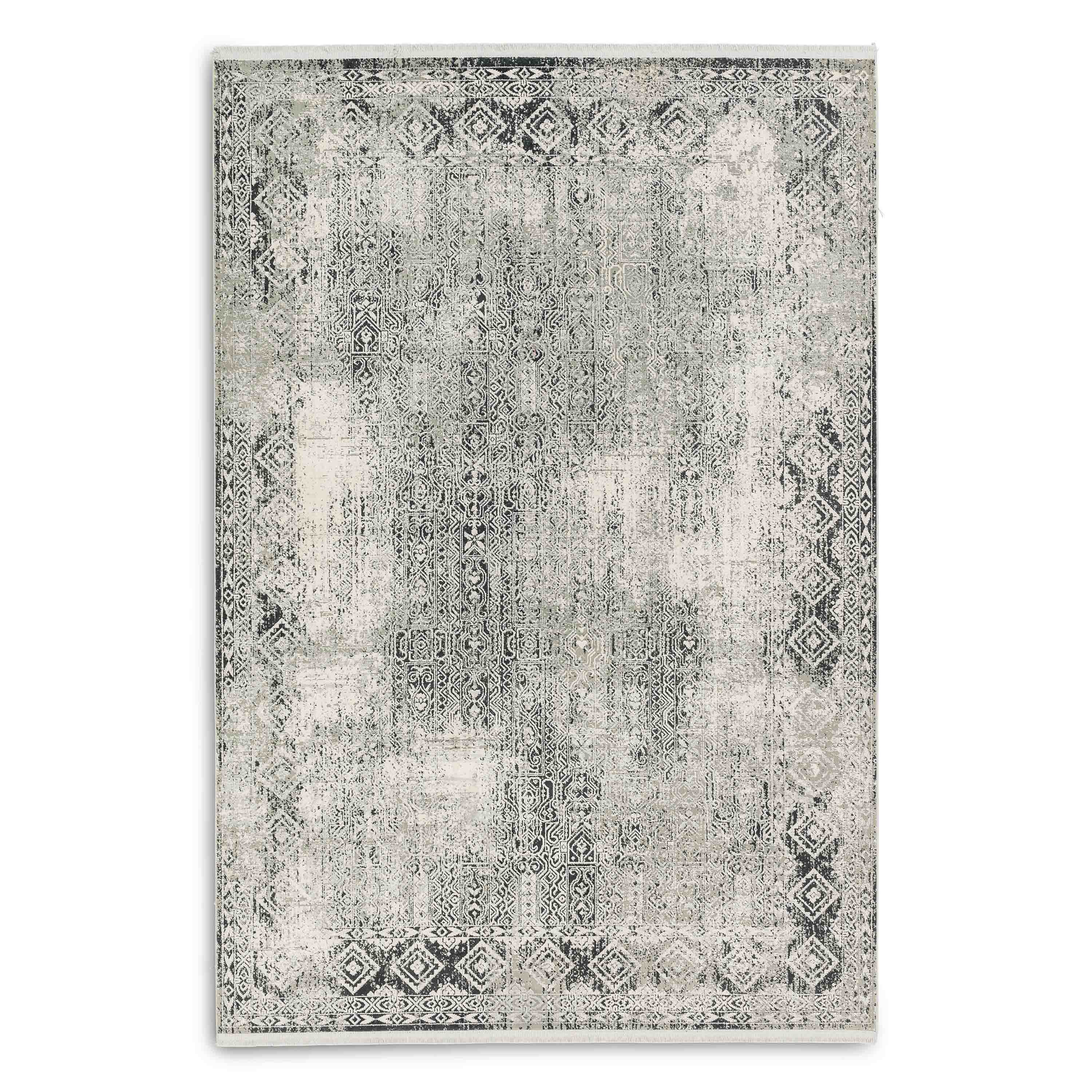 Astra Teppich Positano 80x150 cm Grau Creme Bordüre