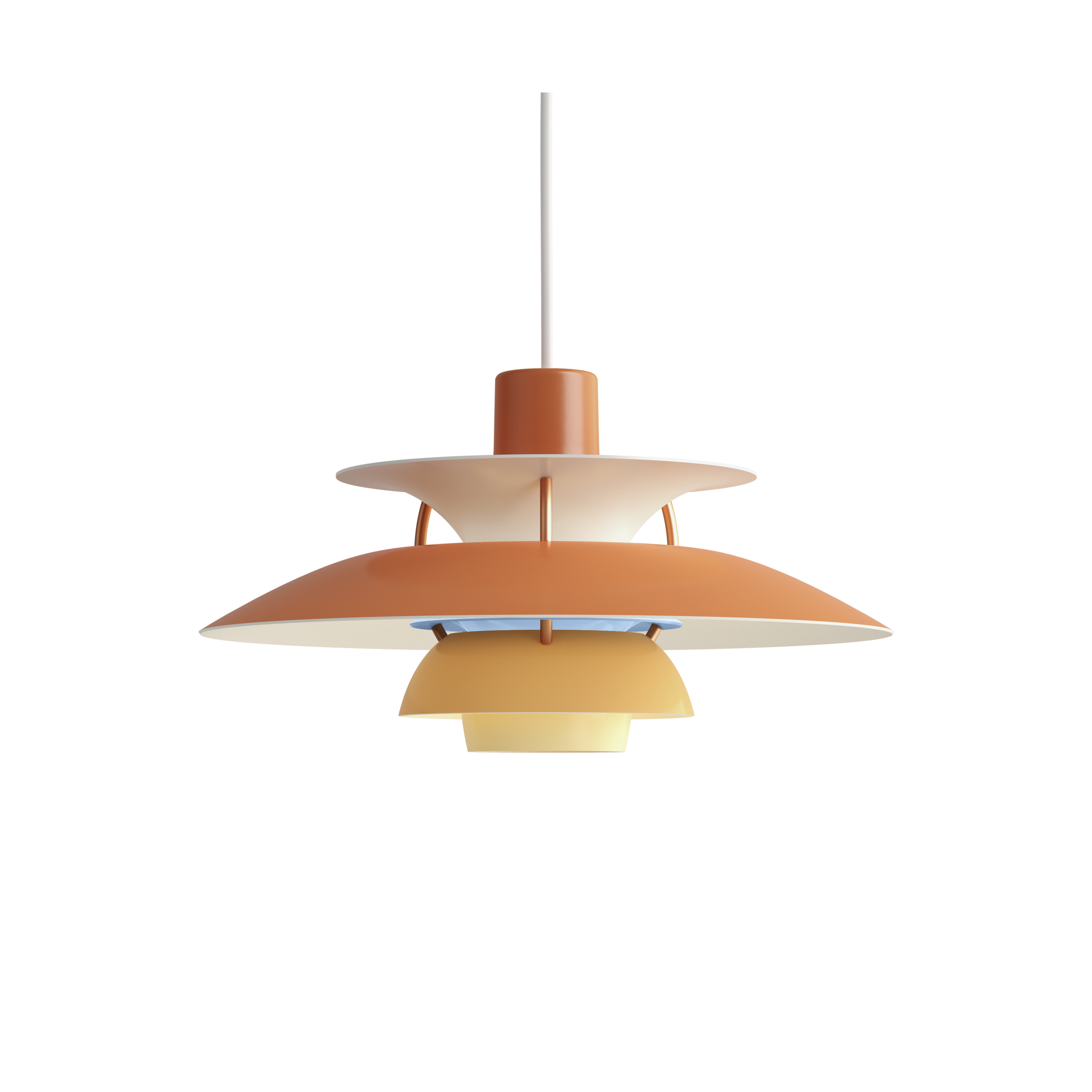 Louis Poulsen Pendelleuchte PH 5 Mini Hues of Orange Louis Poulsen Pendelleuchte PH 5 Mini Hues of Orange