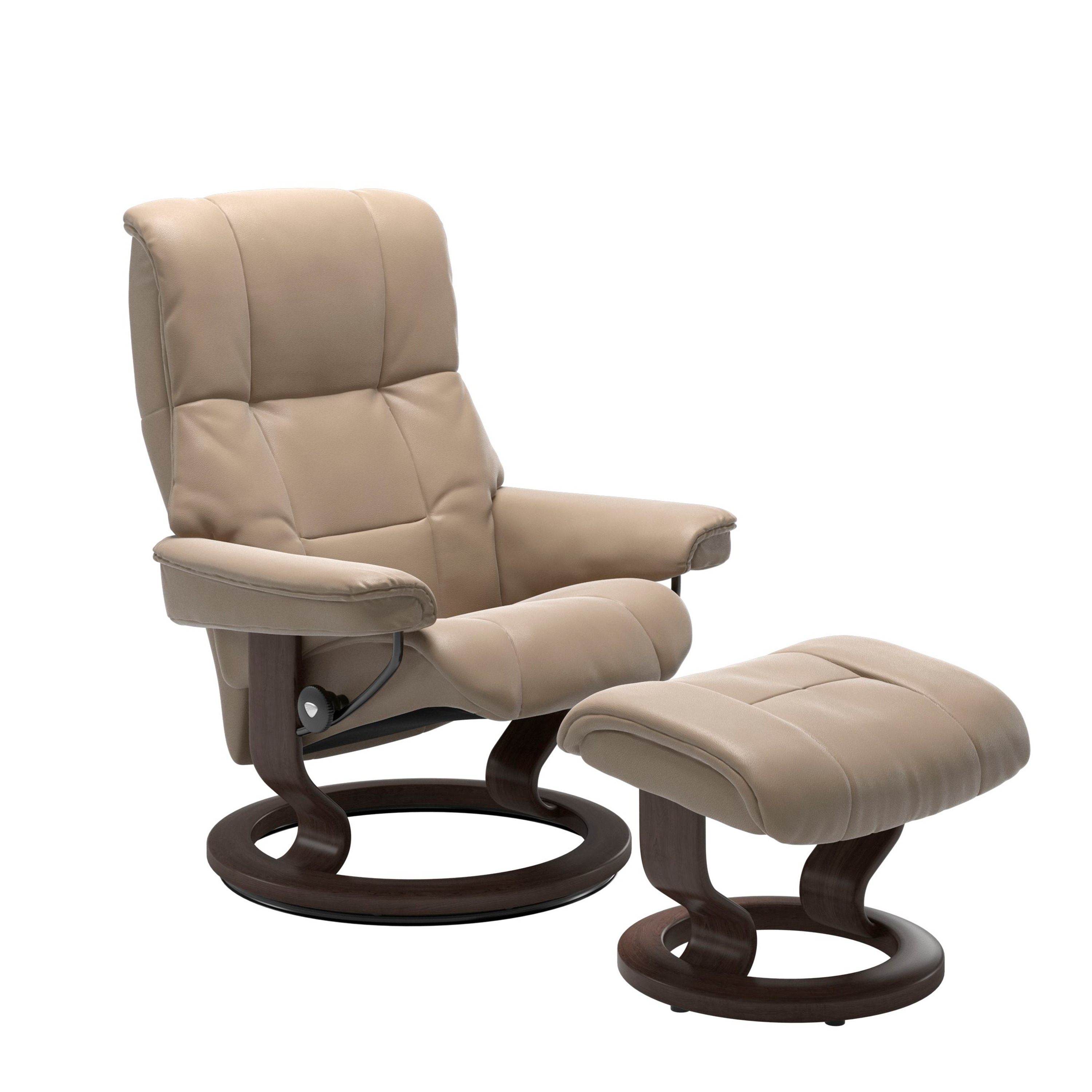 Stressless Mayfair Classic Sessel mit Hocker M Leder Cori Fog Wenge 