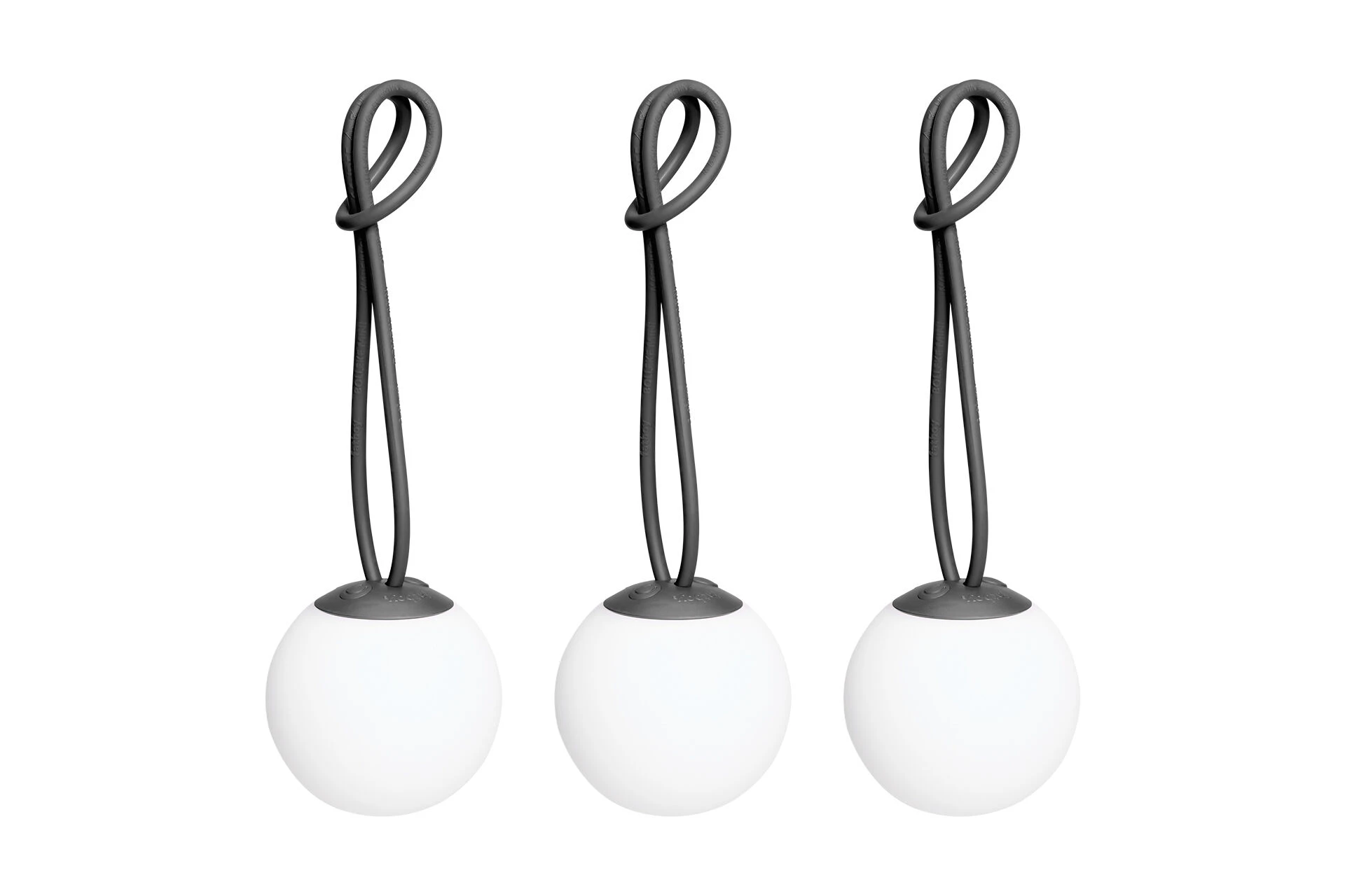 fatboy Sphärische Lampe Bolleke Mini Set  (3 Pcs) Anthracite