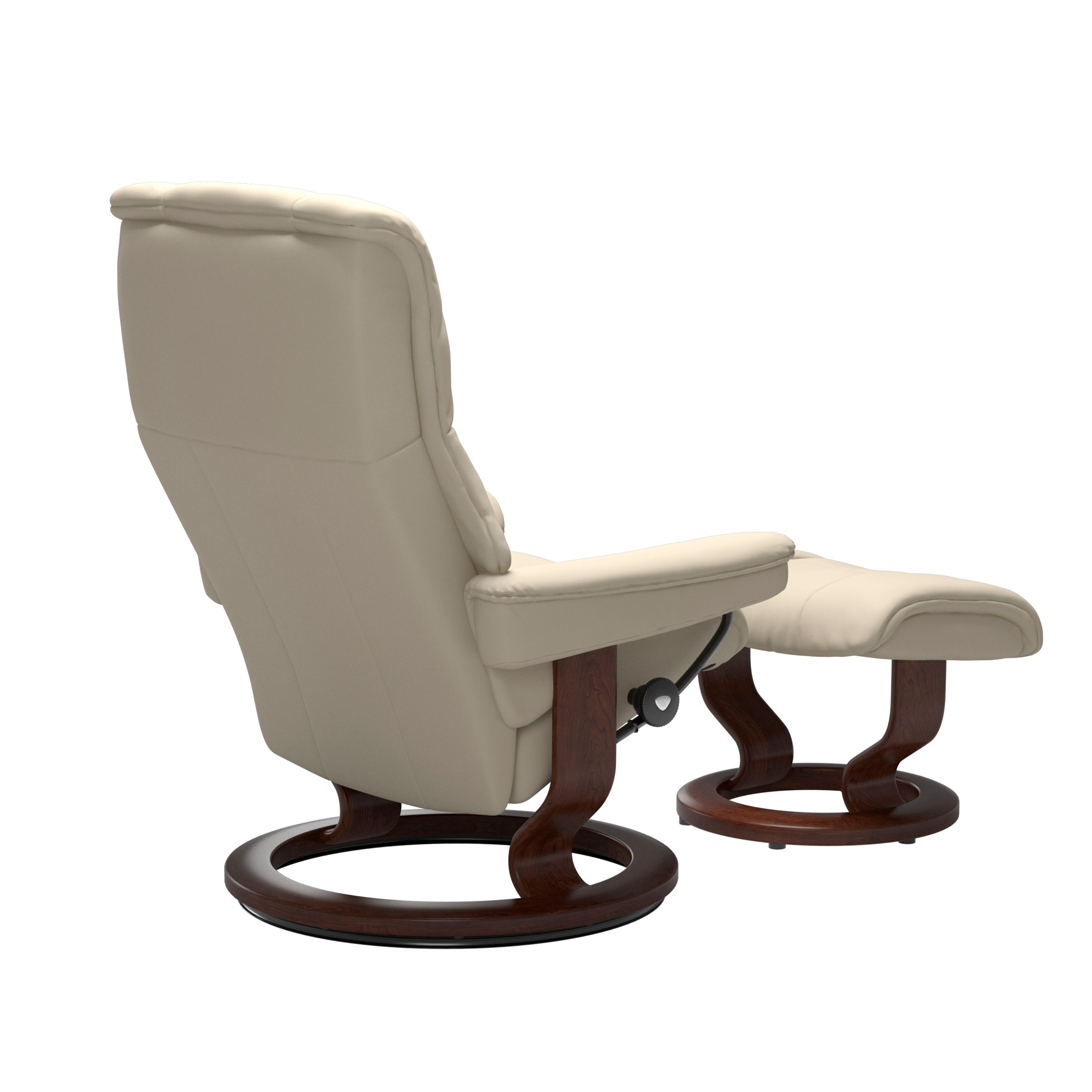 Stressless Mayfair Classic Sessel mit Hocker M Leder Batick Cream Braun 