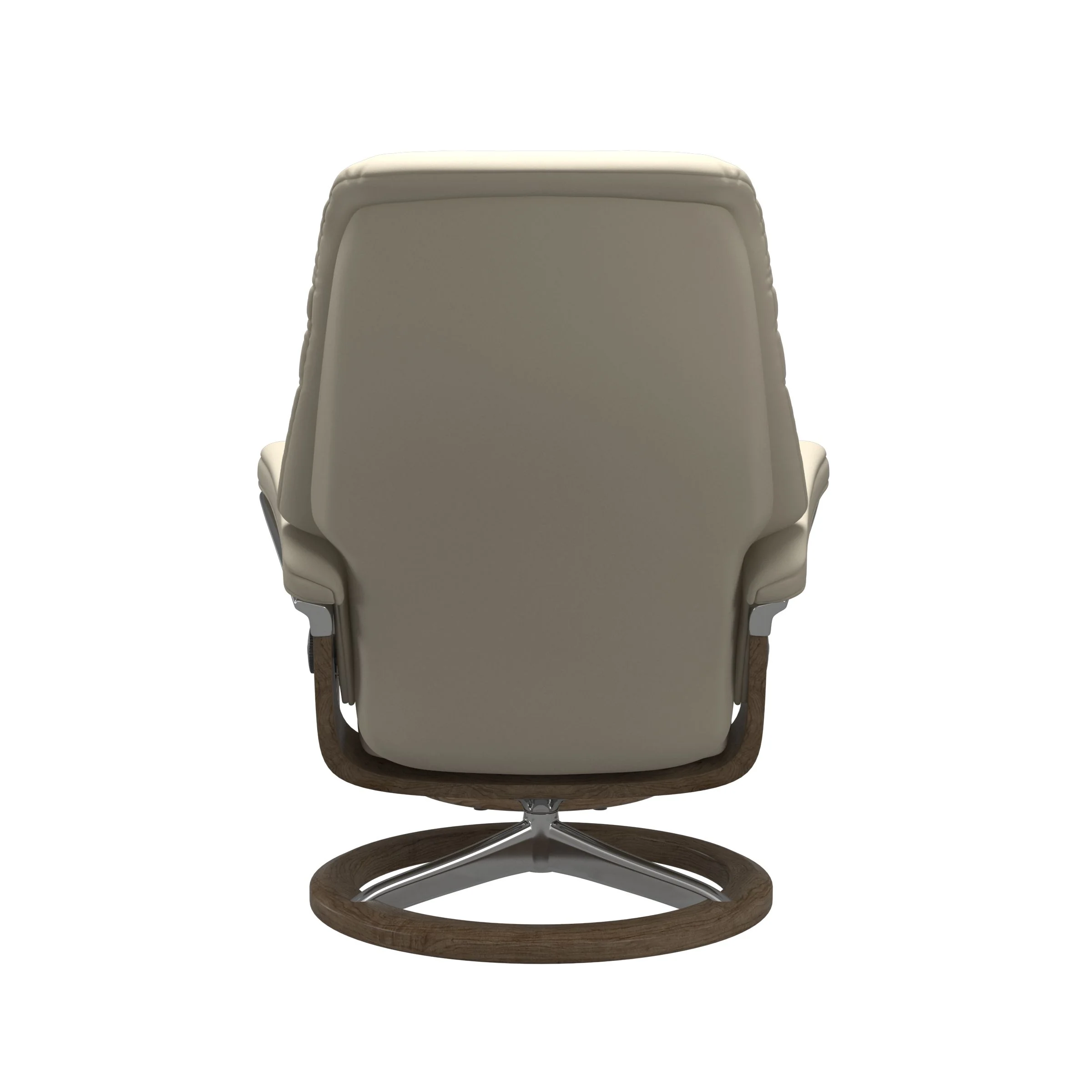 Stressless Sunrise Signature Sessel mit Hocker M Leder Batick Cream Chrom