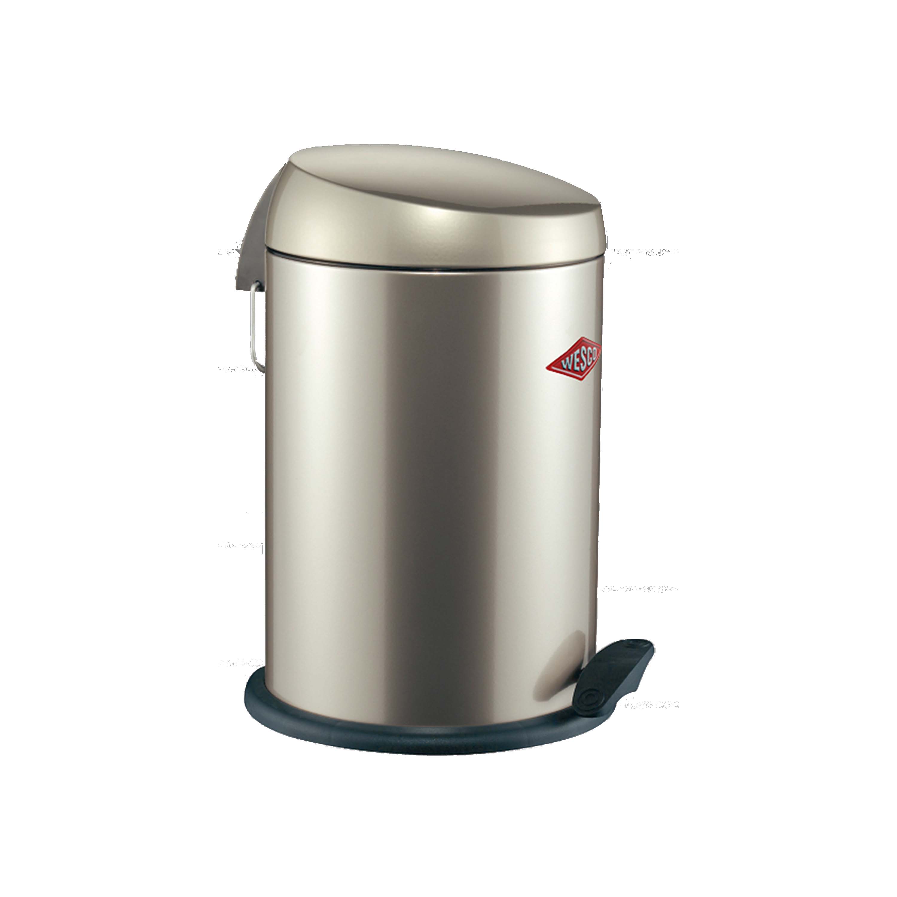 Wesco Mülleimer Capboy Abfallsammler 22L Neusilber