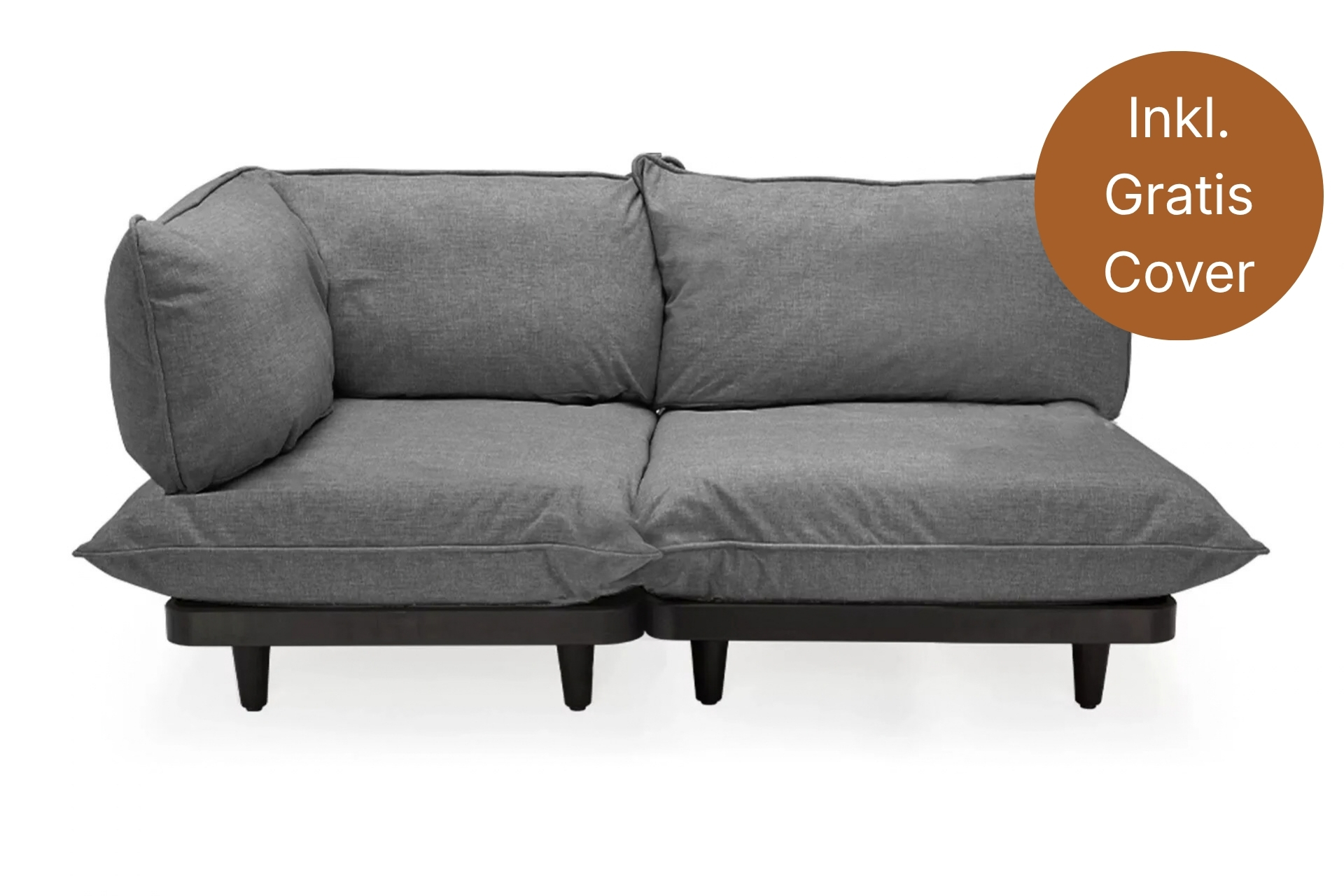 fatboy Gartensofa Paletti Set Small Rock Grey