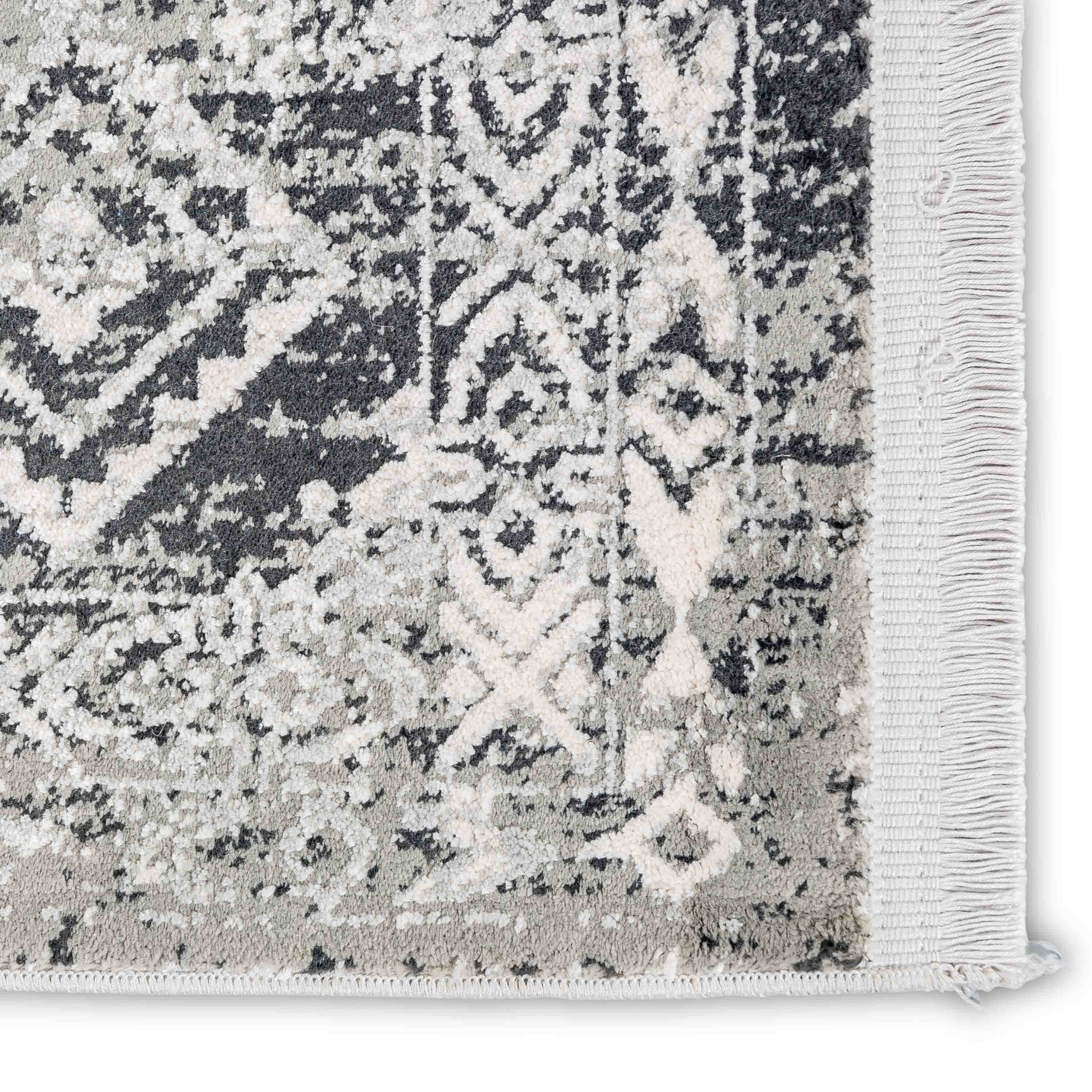 Astra Teppich Positano 80x150 cm Grau Creme Bordüre