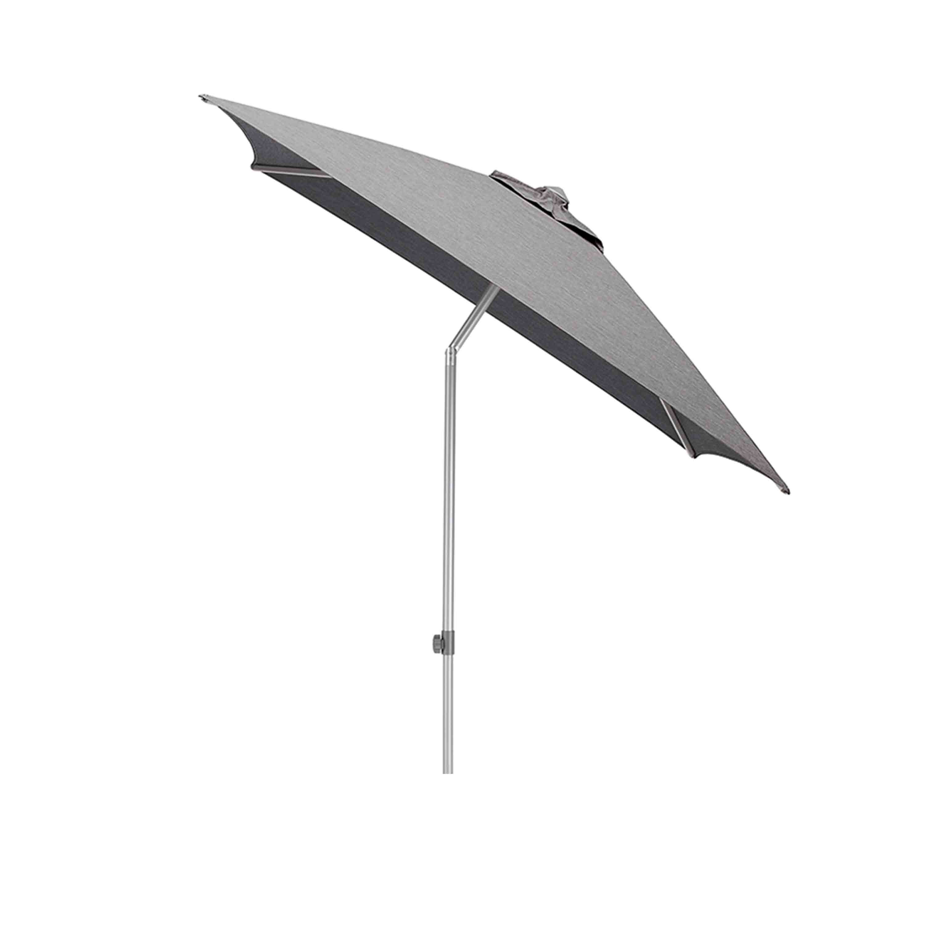 Kettler Sonnenschirm Easy Push 200x200 cm Silber/Charcoal