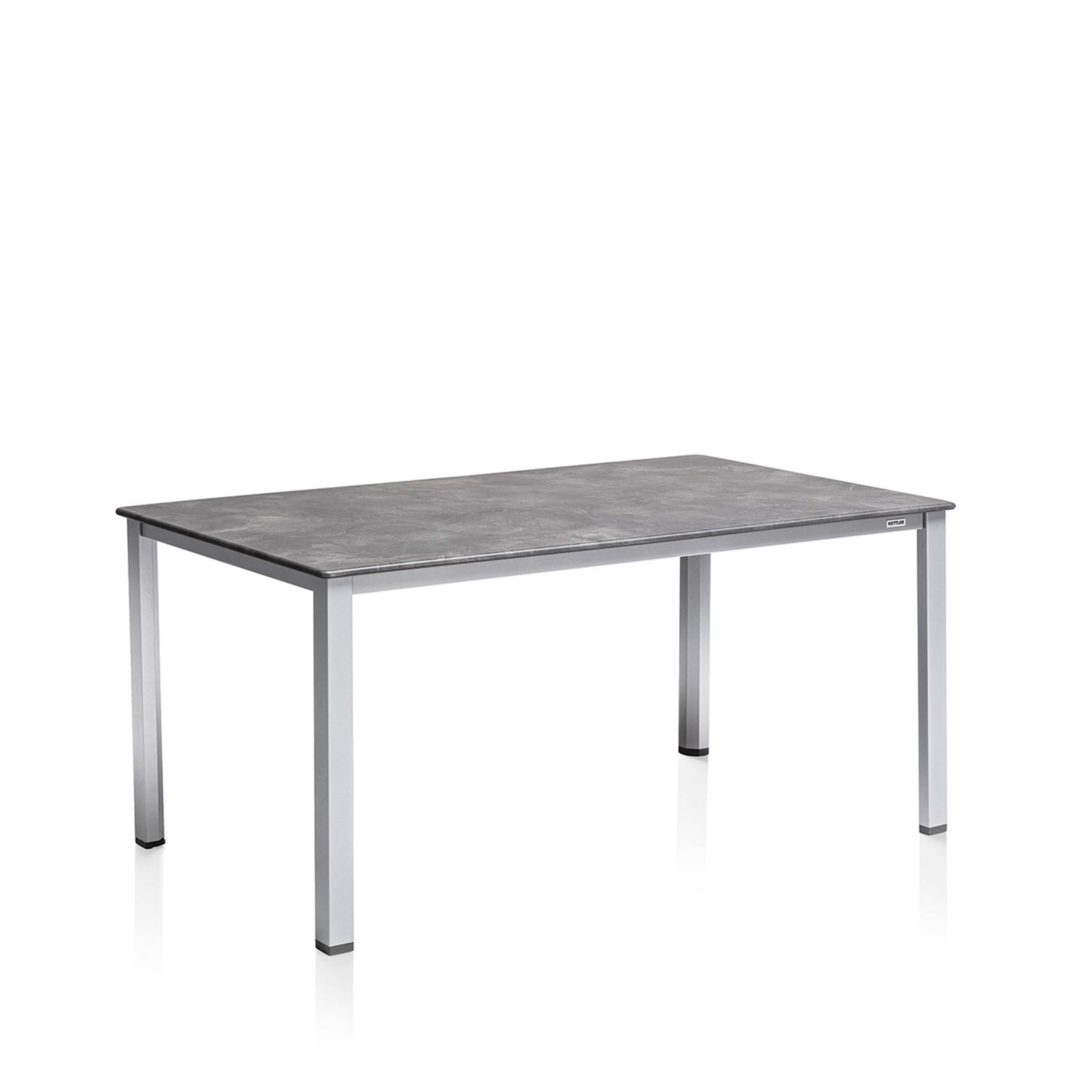 Kettler Gartentisch Cubic 160x90 Silber/Anthrazit