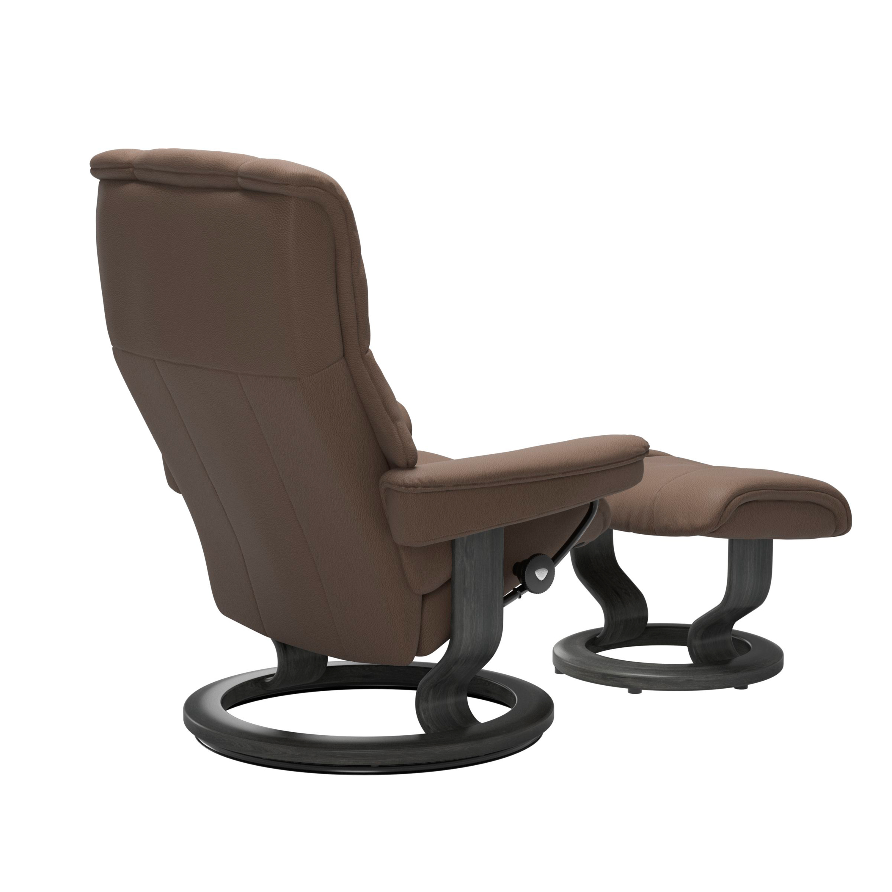 Stressless Mayfair Classic Sessel mit Hocker L Leder Batick Mole Grau 