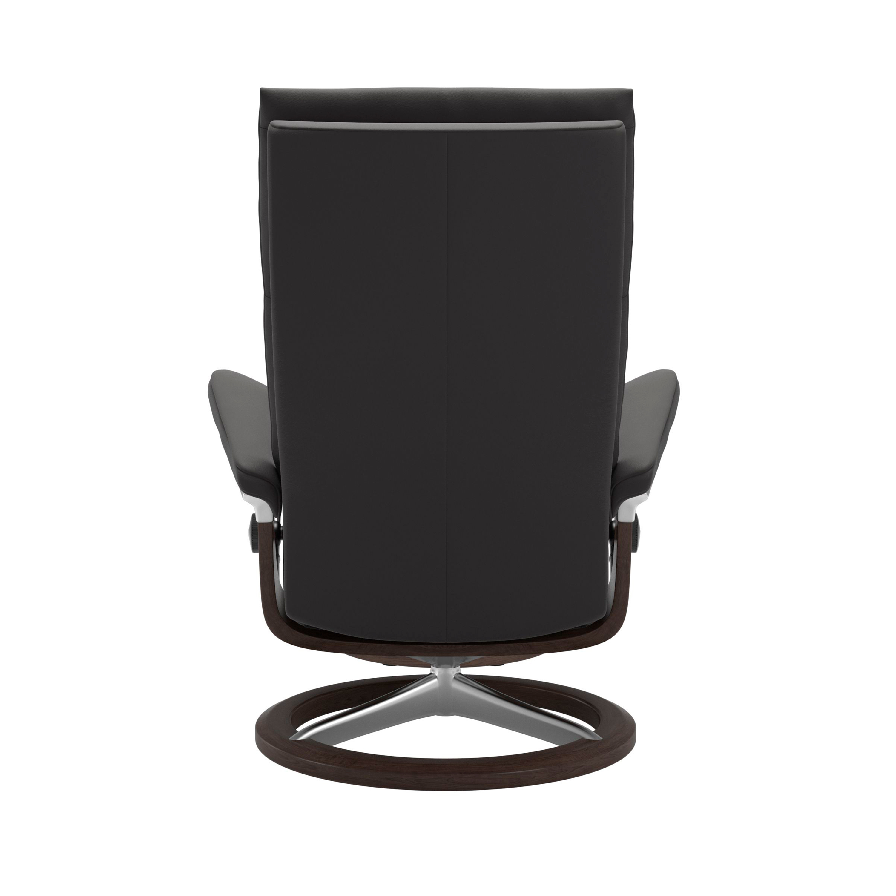Stressless Aura Signature Sessel mit Hocker M Leder Paloma Rock Wenge Chrom