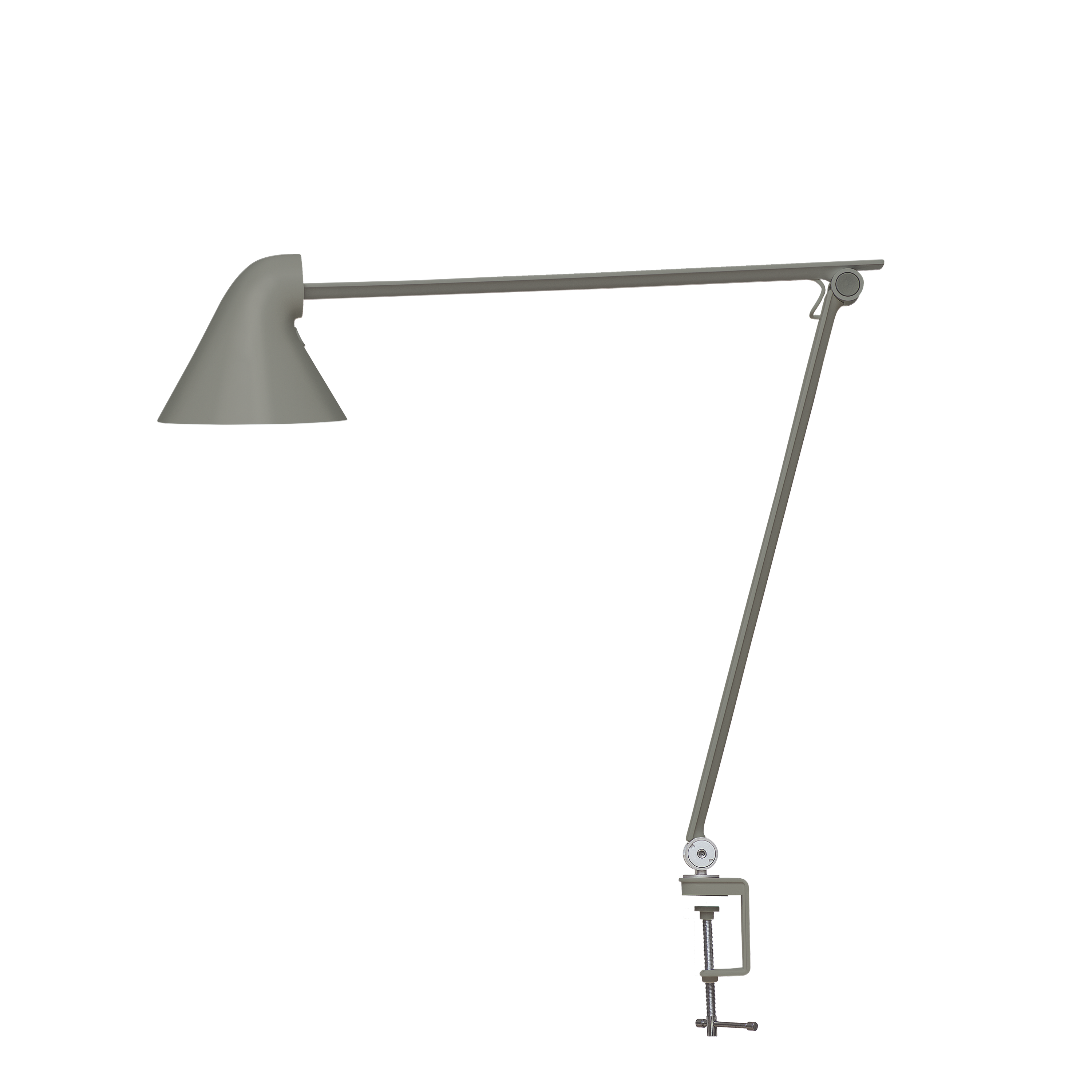 Louis Poulsen Tischleuchte NJP Tischklemme dunkelgrau aluminium