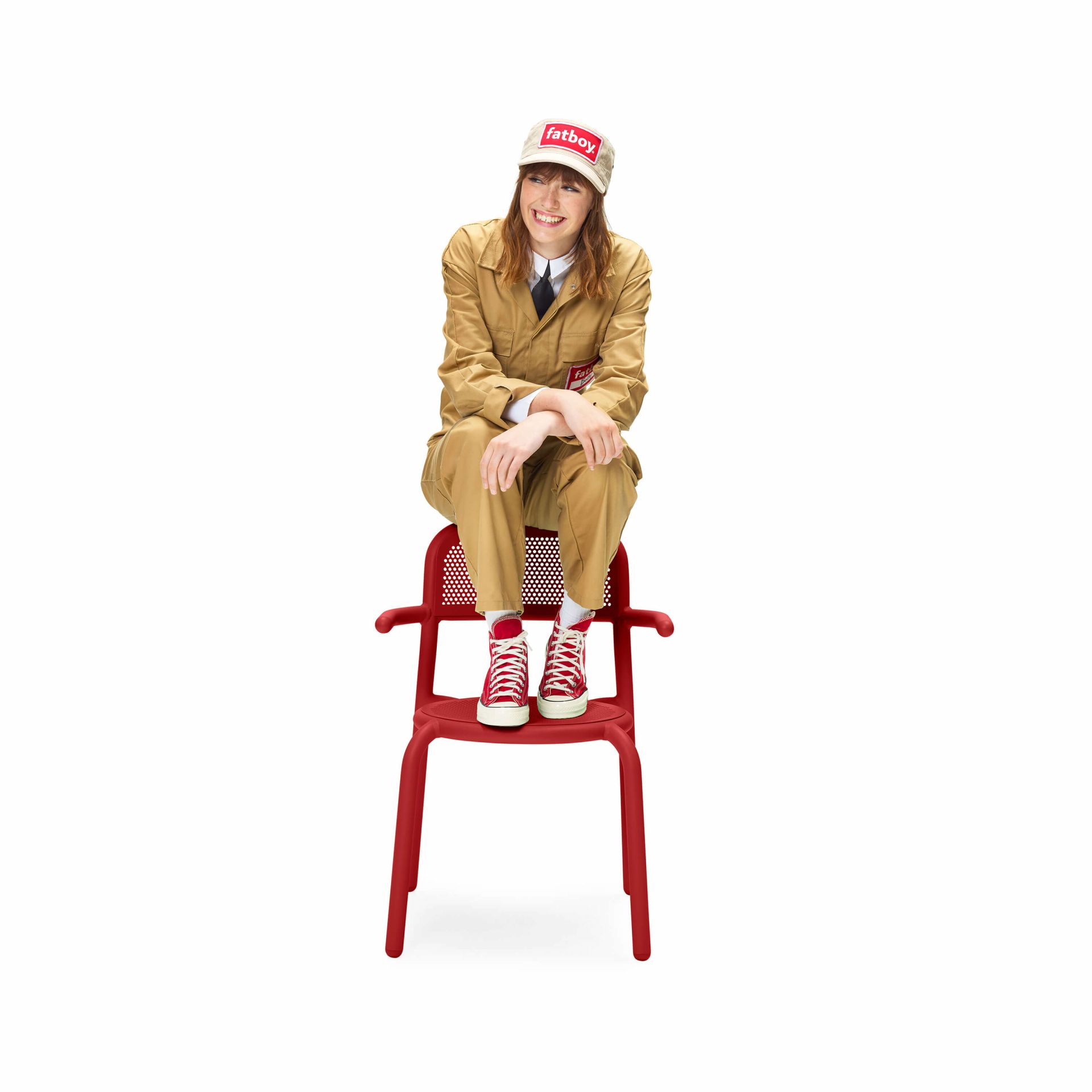 fatboy Gartenstuhl Toni Armchair 2er-Set Industrial Red