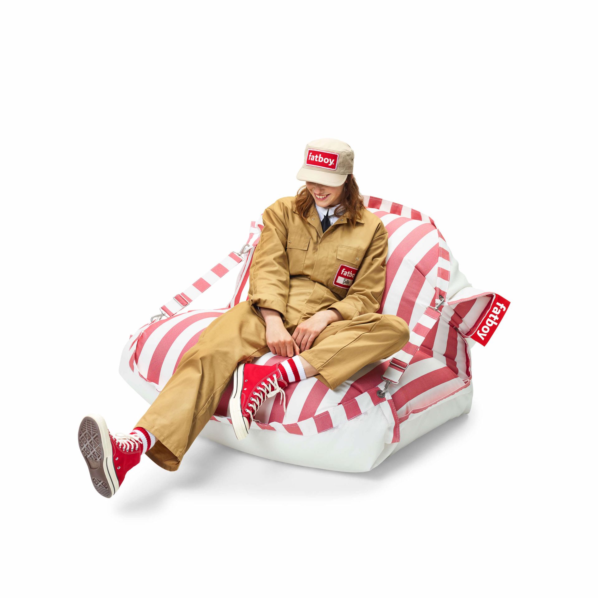 fatboy Schwimmender Sitzsack Original Floatzac Stripe Red